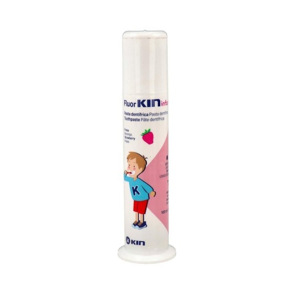 Fluor Kin Fresa Pasta Dental Infantil 2-6 Años Dosif 100 Ml