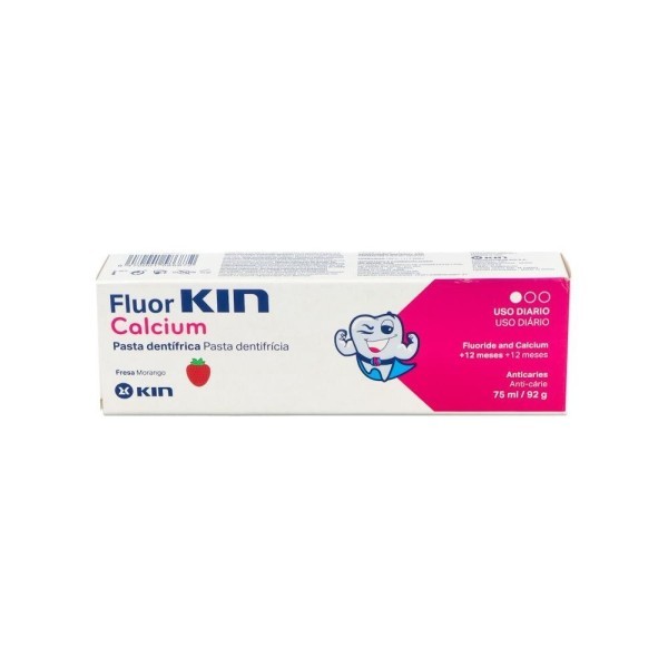 Fluor Kin Calcio Pasta Dental Infantil 2-6 Años 75 Ml
