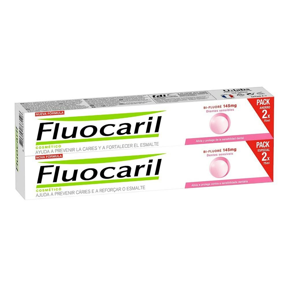 Fluocaril Bifluore Dientes Sensible 2X75 Ml
