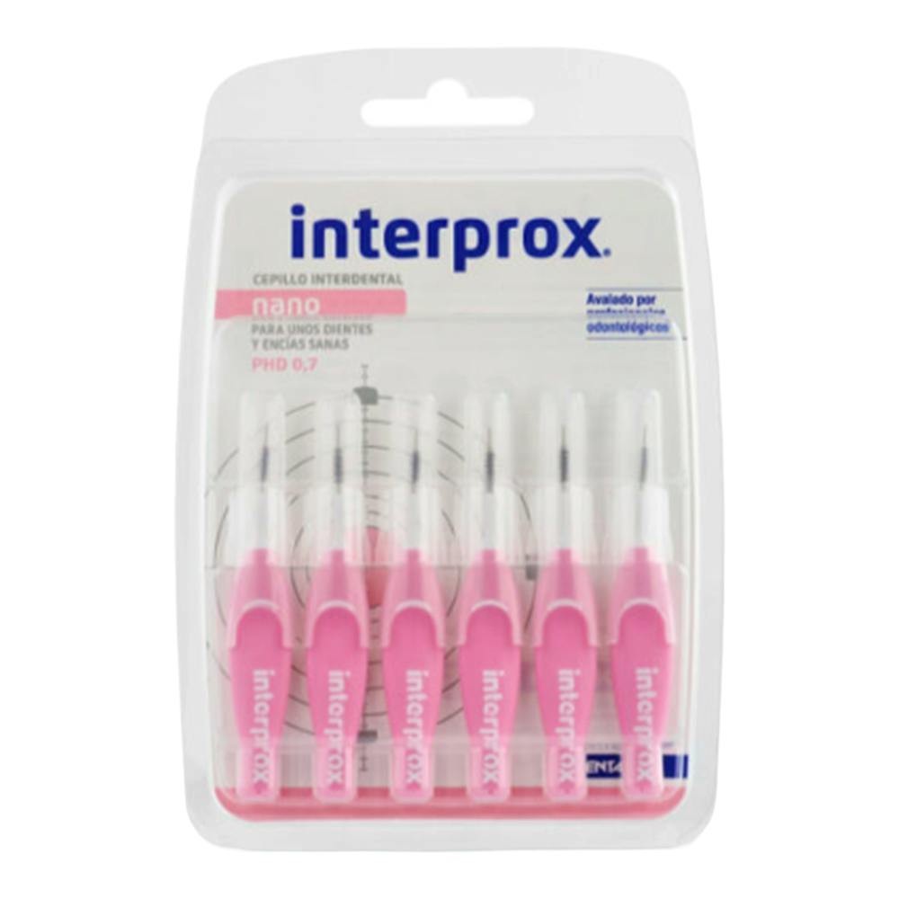 Cepillo Interdental Interprox 4G Nano Recto Rosa