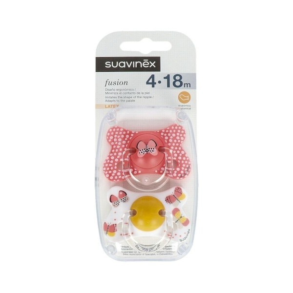 Chupete Suavinex Fusion Tet Anat Latex 4-18M 2U