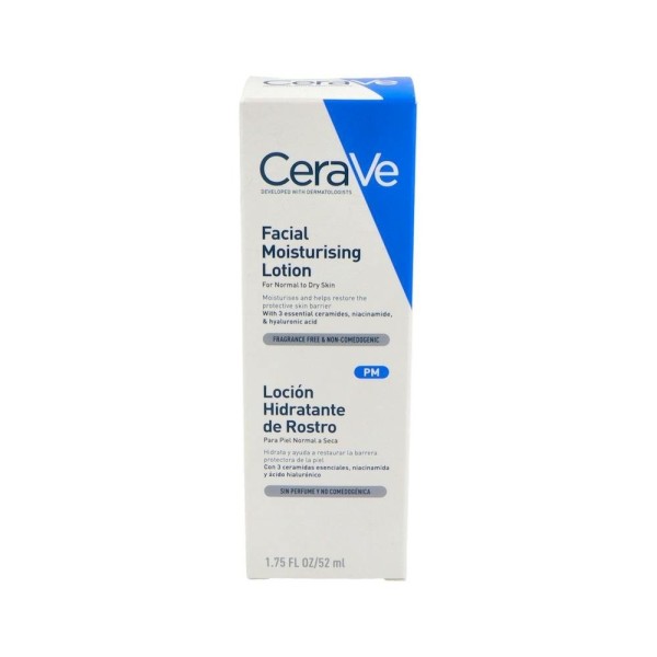 LOCION HIDRATANTE DE ROSTRO PIEL NORMAL CERAVE 1 ENVASE...
