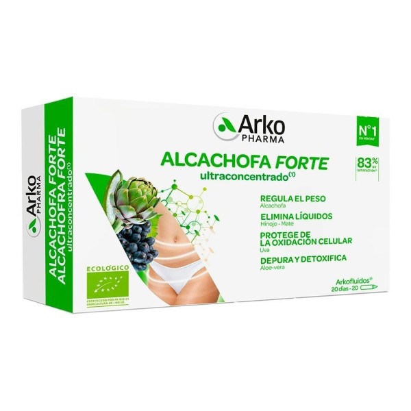 ARKOFLUIDO ALCACHOFA FORTE  20 AMPOLLAS BEBIBLES 15 ml