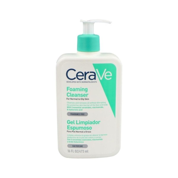 GEL LIMPIADOR ESPUMOSO CERAVE 1 ENVASE 473 ml