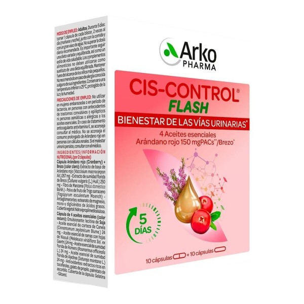 CRANBEROLA CISCONTROL FLASH ARANDANO  20 CAPSULAS