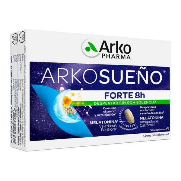 ARKOSUEÑO FORTE 8 HORAS  30 COMPRIMIDOS BICAPA