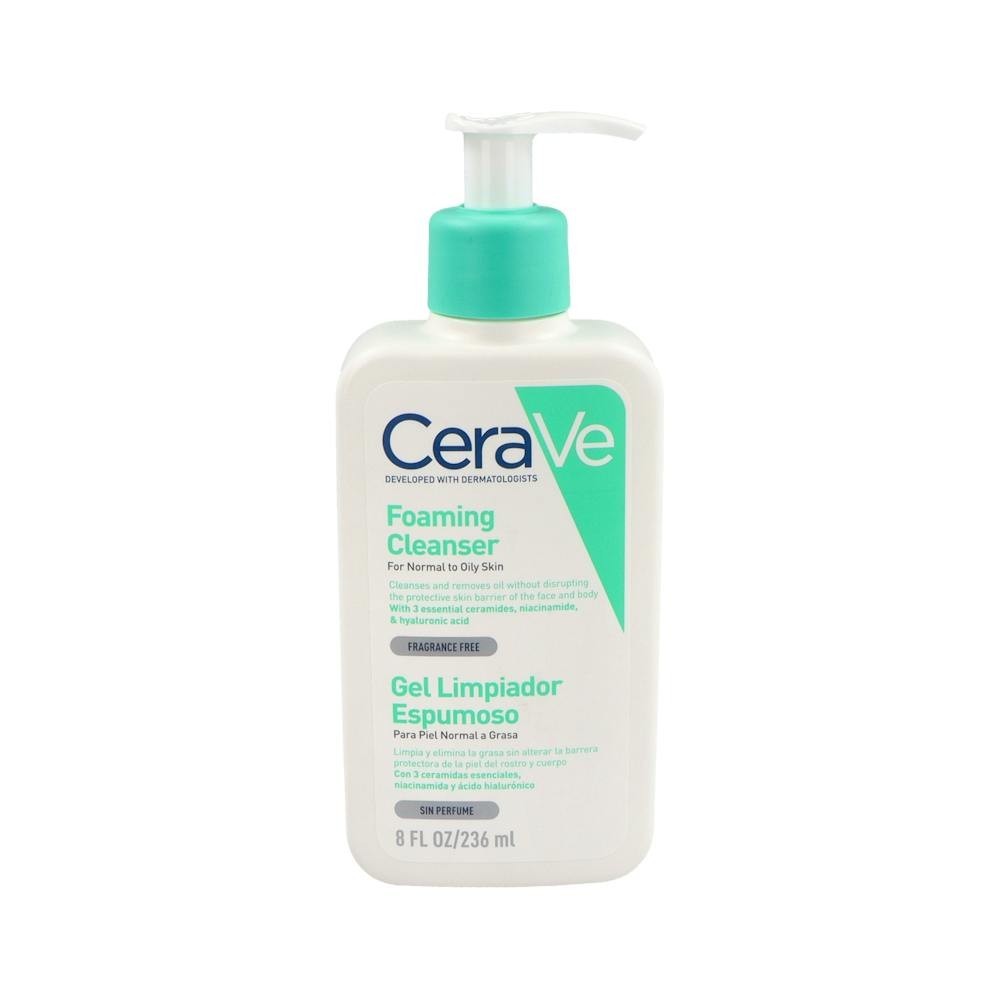 GEL LIMPIADOR ESPUMOSO CERAVE 1 ENVASE 236 ml