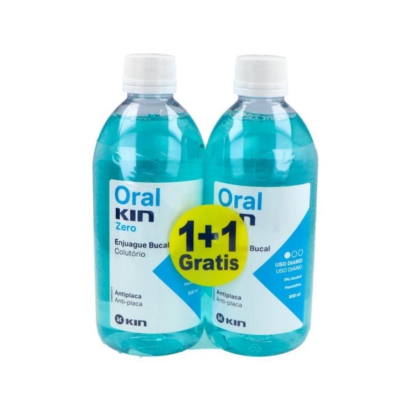 ORALKIN ZERO ENJUAGUE BUCAL  2 FRASCOS 500 ml PACK