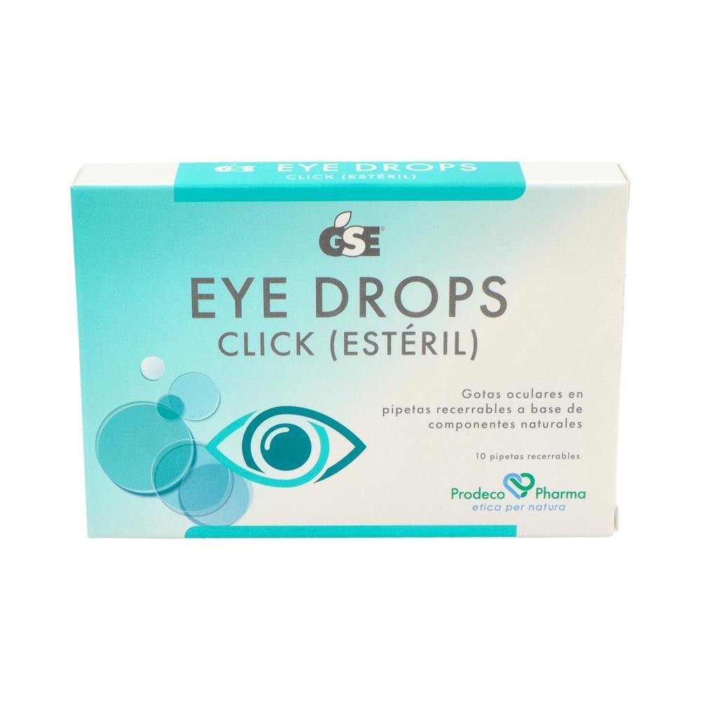 GSE EYE DROPS CLICK  10 PIPETAS RECERRABLES 0,5 ml