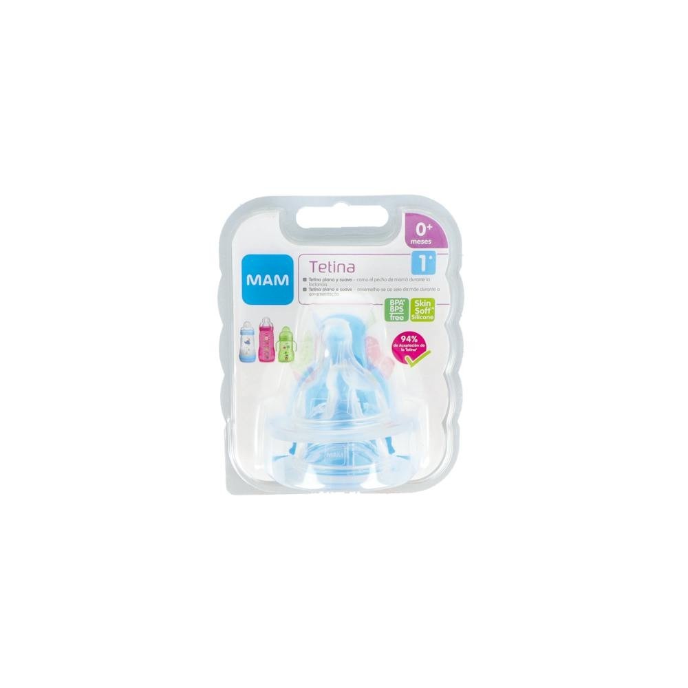 TETINA SILICONA FLUJO LENTO MAM TEAT 1 +0 MESES