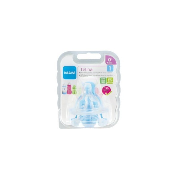 TETINA SILICONA FLUJO LENTO MAM TEAT 1 +0 MESES