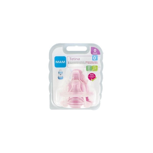 TETINA SILICONA FLUJO EXTRALENTO MAM-0 + 0 MESES