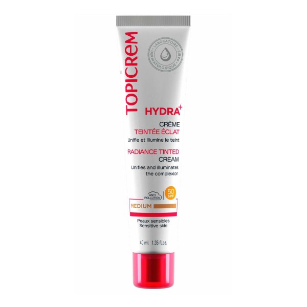 Topicrem HYDRA+ Crema Tintada Color Medio SPF50 40ml
